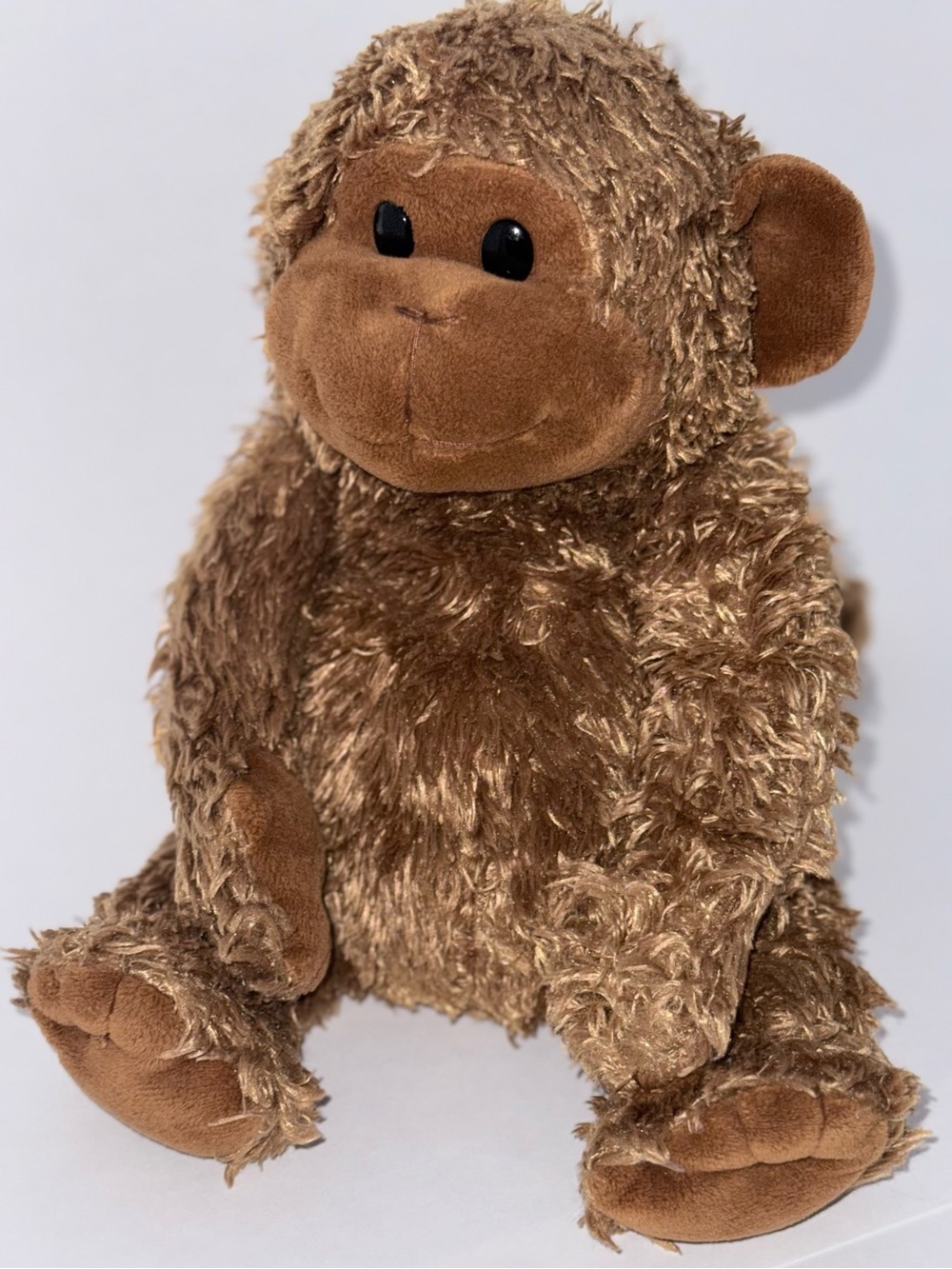RARE MICHAELS PLUSH MONKEY STUFFED ANIMAL CURLED TAIL BEANS 13" TOY 2004
